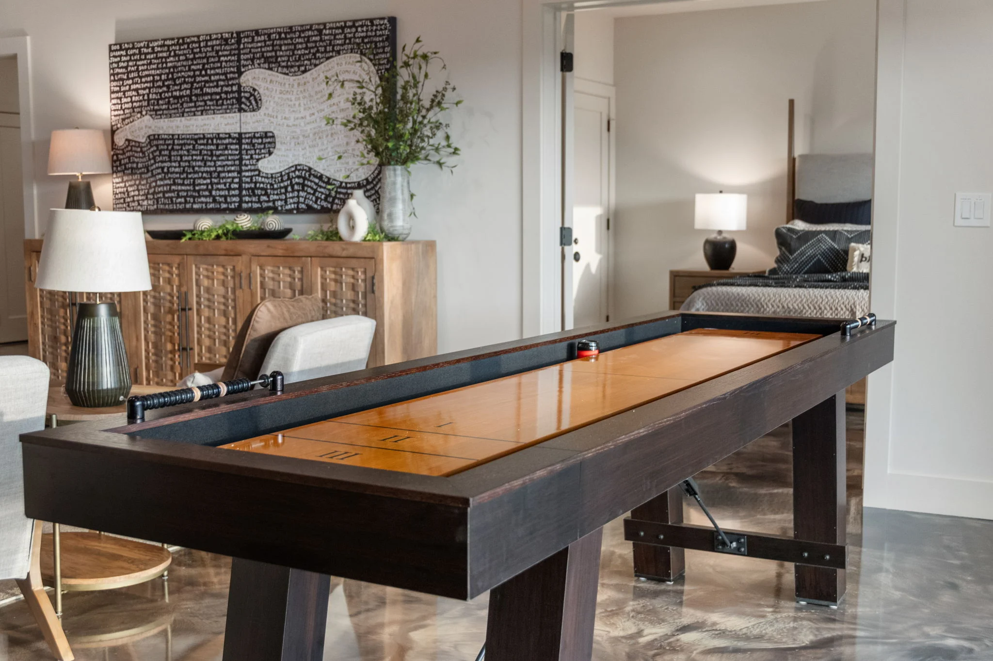 Shuffleboard in the terrace-level lounge, View Finder I
