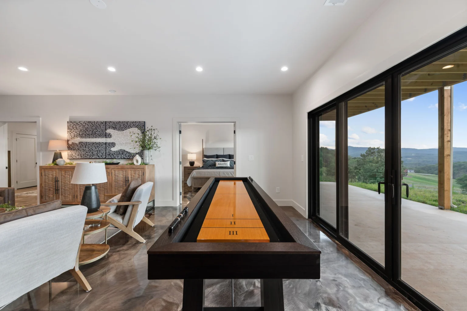 Shuffleboard in the terrace-level lounge, View Finder I