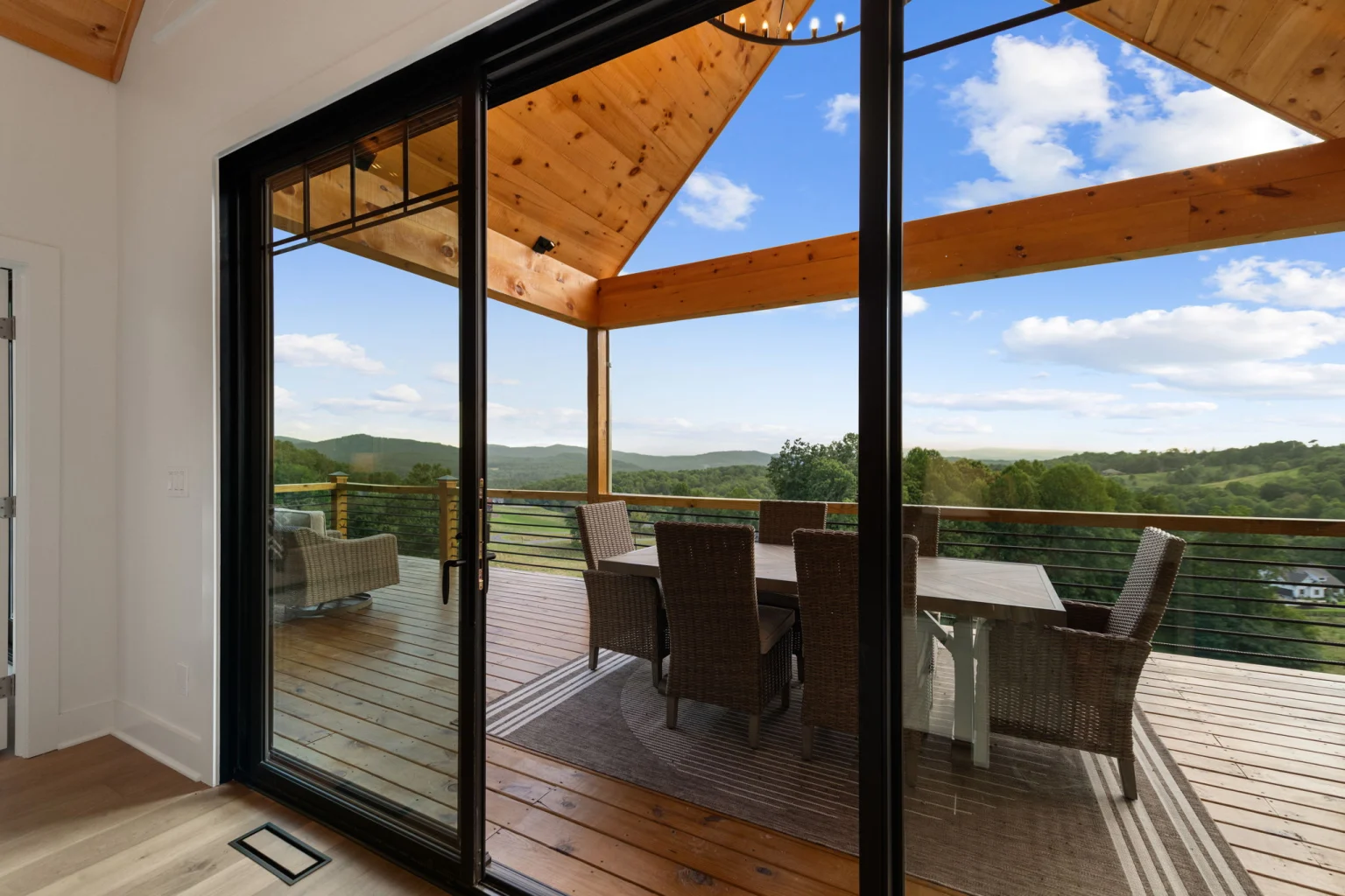 Outdoor dining table on the deck, View Finder I