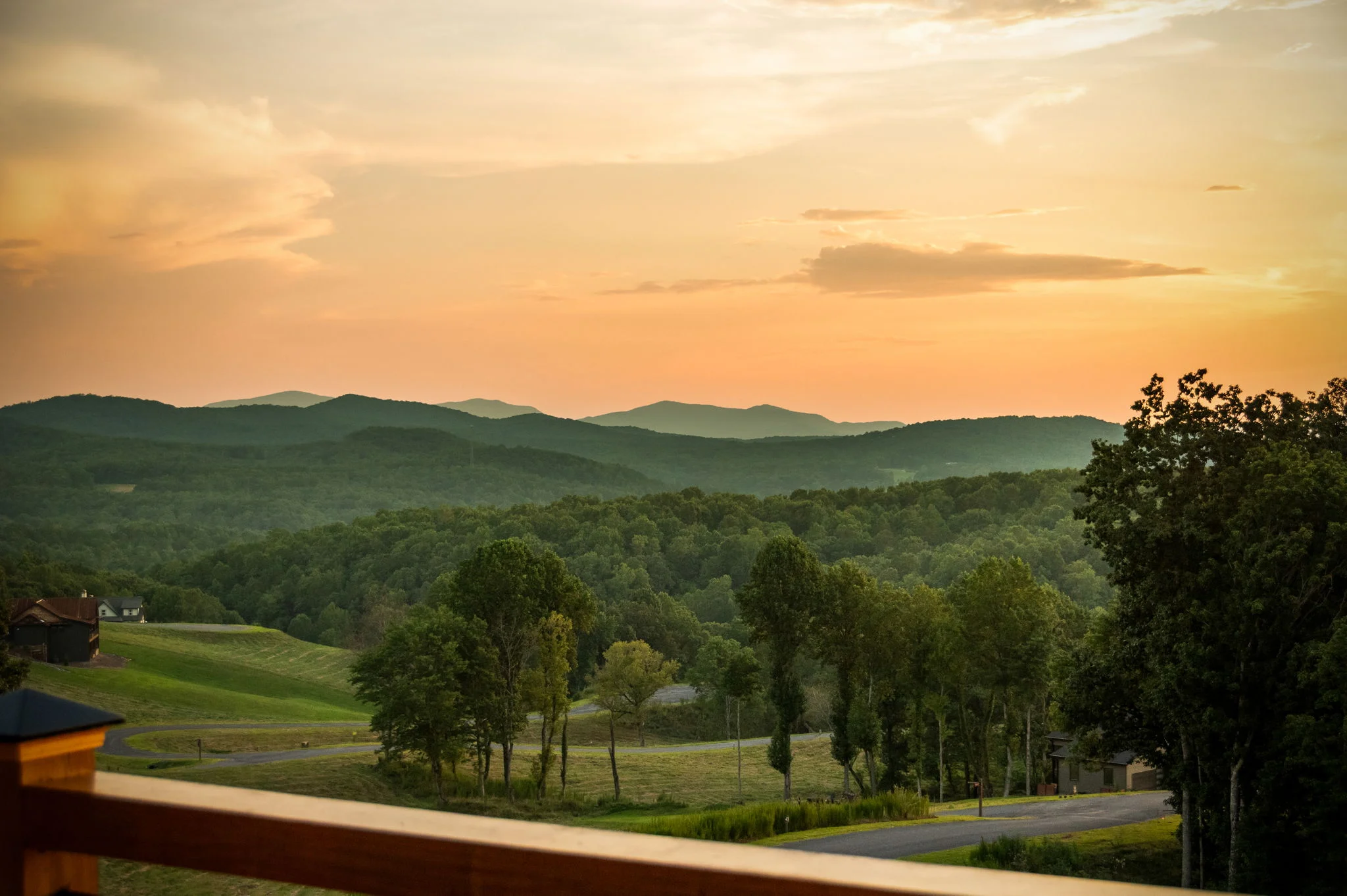 Sunset over the mountains, View Finder I