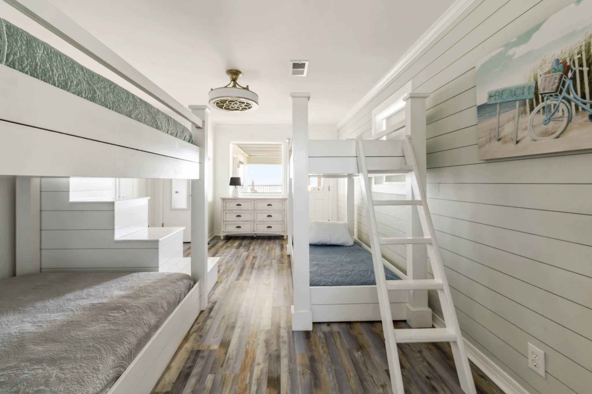 Bunk room with built-in bunks and dresser, Sands of Time