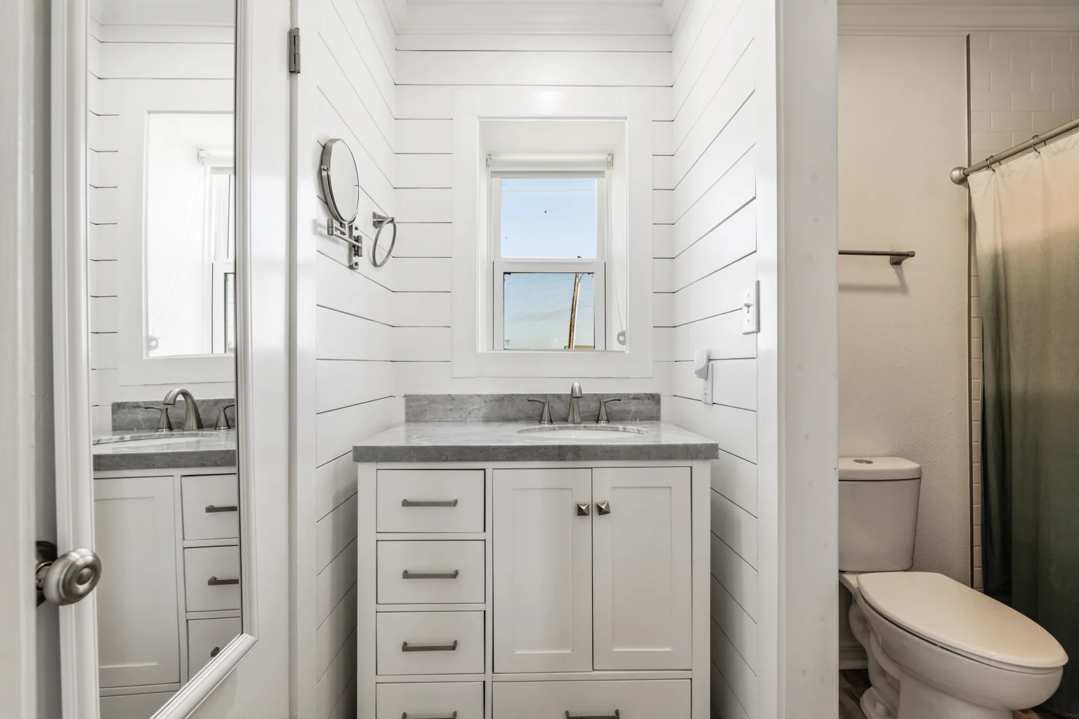 Bathroom with vanity and shower, Sands of Time