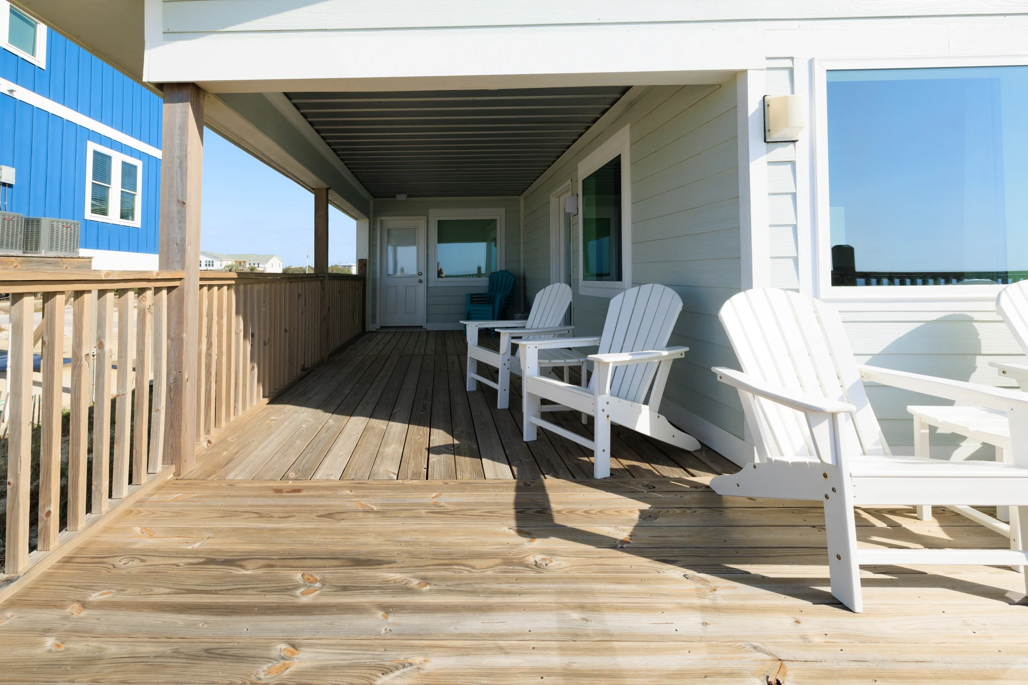 Covered porch and side deck, Sands of Time